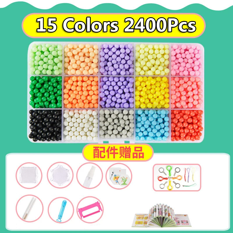 30 Colors 13500pcs Water Beads Spray Magic Beads Kit Ball Beads Puzzle Game Fun DIY 3D Puzzle Educational Toys For Children Gift