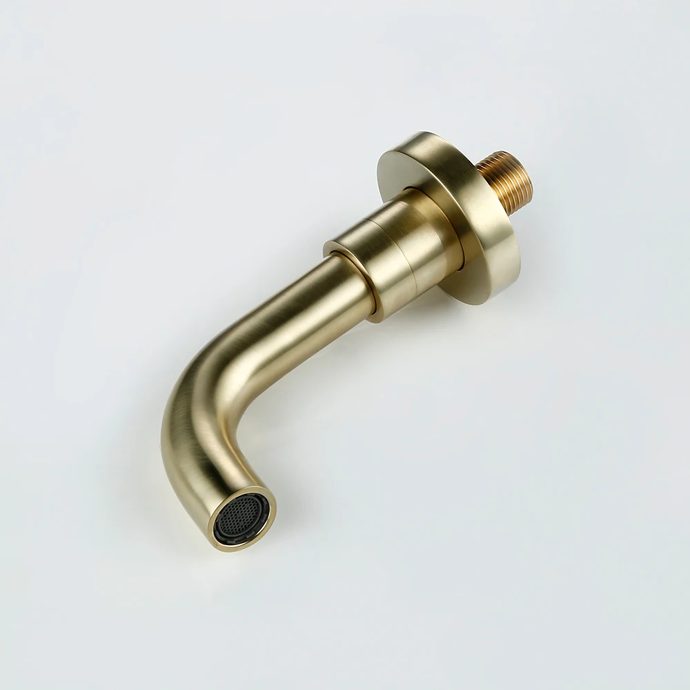 Bagnolux Basin Bathroom Faucet Black Brushed Polished Chrome Stainless Steel Rose Gold Brass Round Bathtub Spout