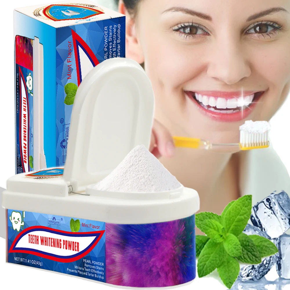 Teeth Whitening Powder 40 Grams Teeth Whitening Powder Remove Plaque Stains Brighten Teeth Oral Hygiene