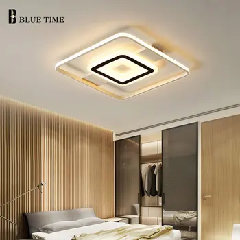 

Rectangle LED Chandelier For Bedroom Dining Room Living Room Kitchen Ceiling Chandelier Home Lighting Fixtures Round Square Lamp