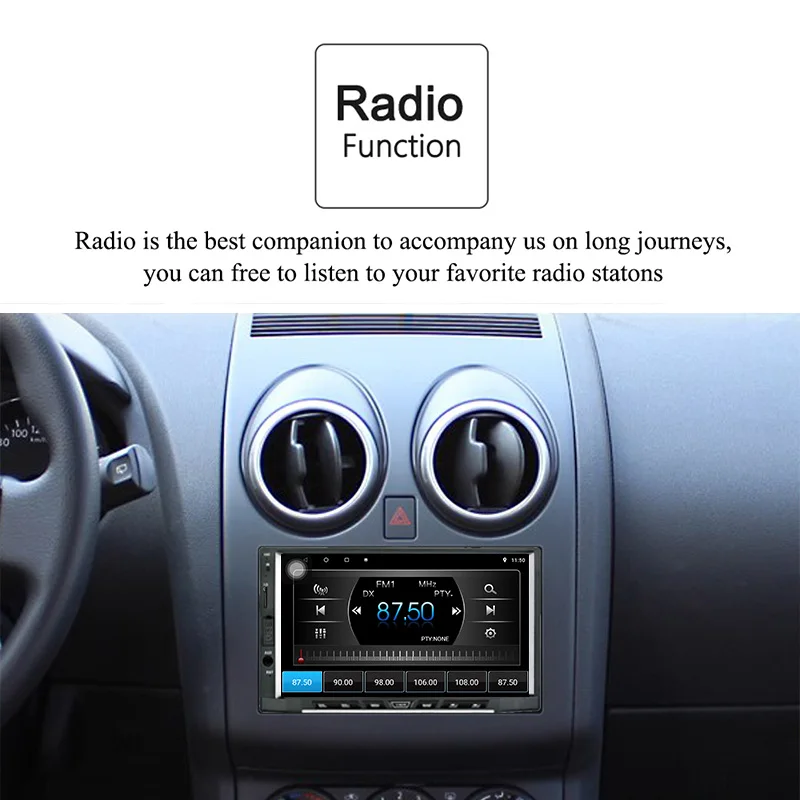 Clearance 2din android 8.1 car radio stereo Octa Core 2G 16G GPS Navigation AM/FM/RDS Auto Radio 7 inch IPS Touch Screen 1024X600 SWC WIFI 2