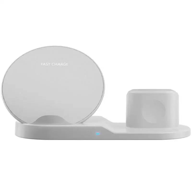 

10W Fast Wireless Charger 3 in 1 Qi Wireless Charger Dock Stand iWatch Charging Station For iPhone Samsung