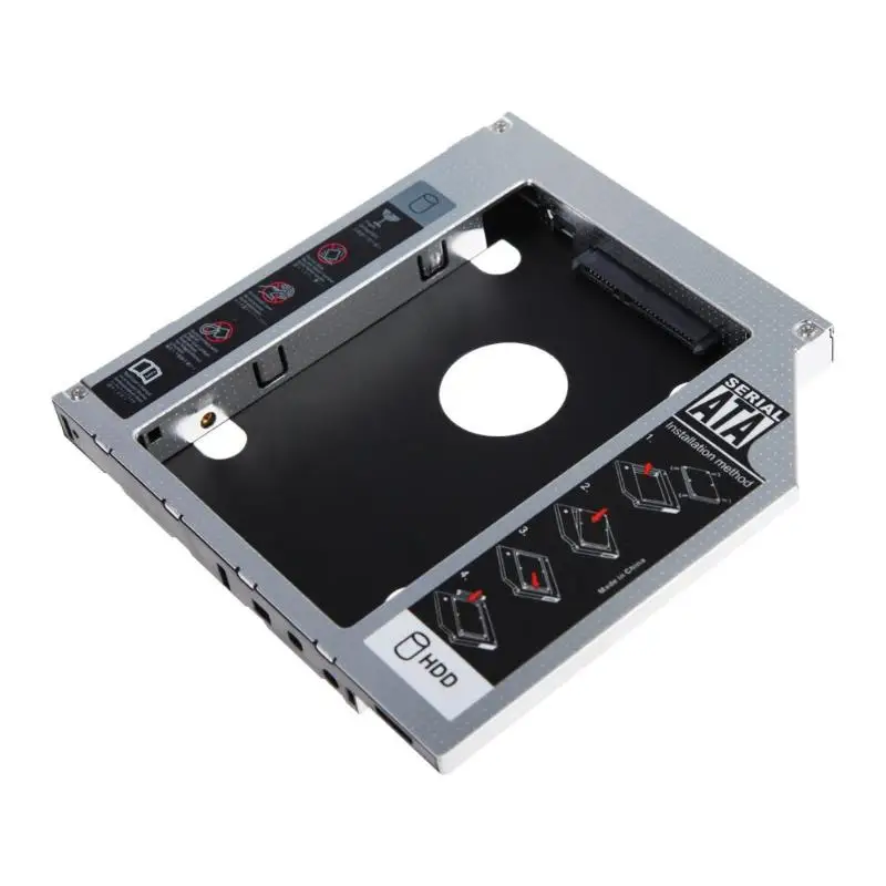 Vktech жесткий диск Bay 2,5 2nd 12,7 мм/9,5 мм твердотельный накопитель HD SATA жесткий диск HDD Кассетный модуль-адаптер для Cd Dvd Rom Оптический отсек Горячий