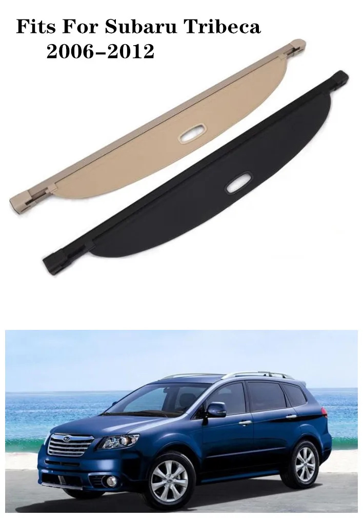 

High Qualit Car Rear Trunk Cargo Cover Security Shield Screen shade Fits For Subaru Tribeca 2006-2012(black, beige)