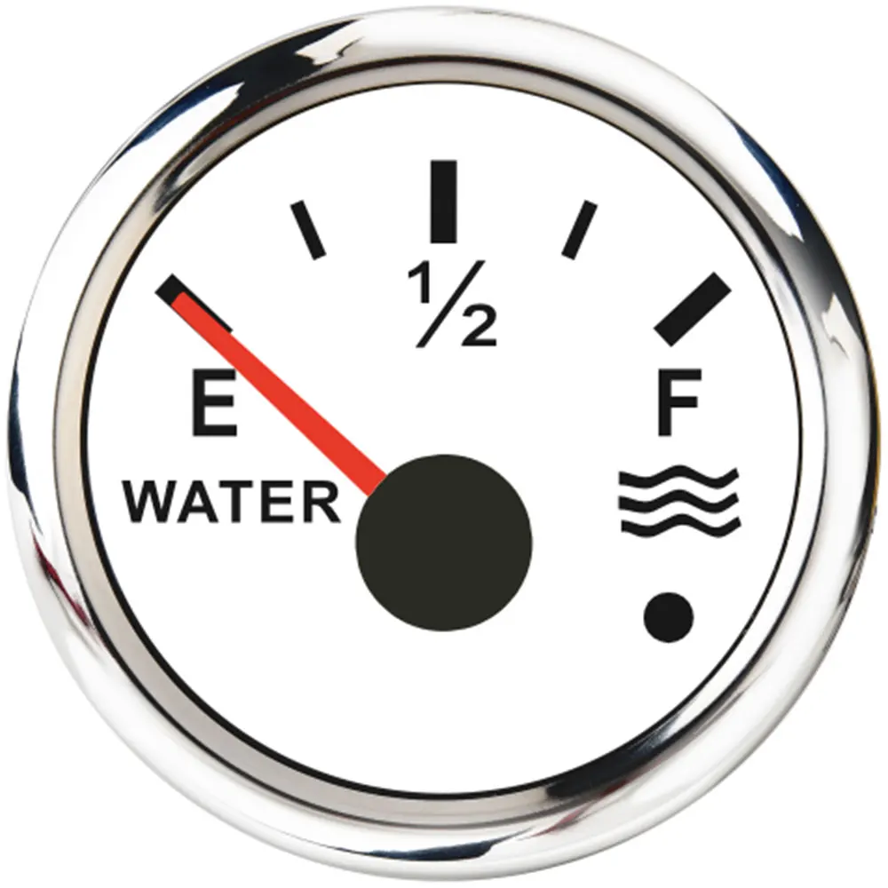 52mm Waterproof Water Level Gauge fit 0-190ohm 240~33ohm Water Sender Unit Sensor Digital Indicator for Boat Car Motorcycle Auto
