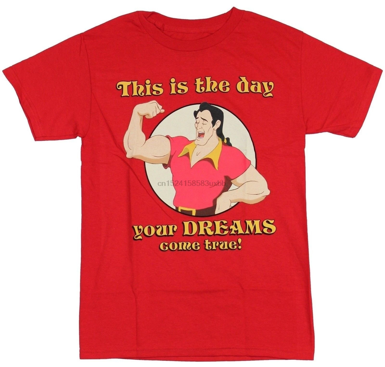 Мужская футболка с рисунком красавицы и чудовища Gaston the Day your Dreams Come True унисекс