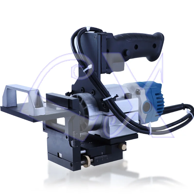 

Woodworking trimming machine slotting aluminum alloy two-in-one invisible fasteners side hole wardrobe door slotting machine