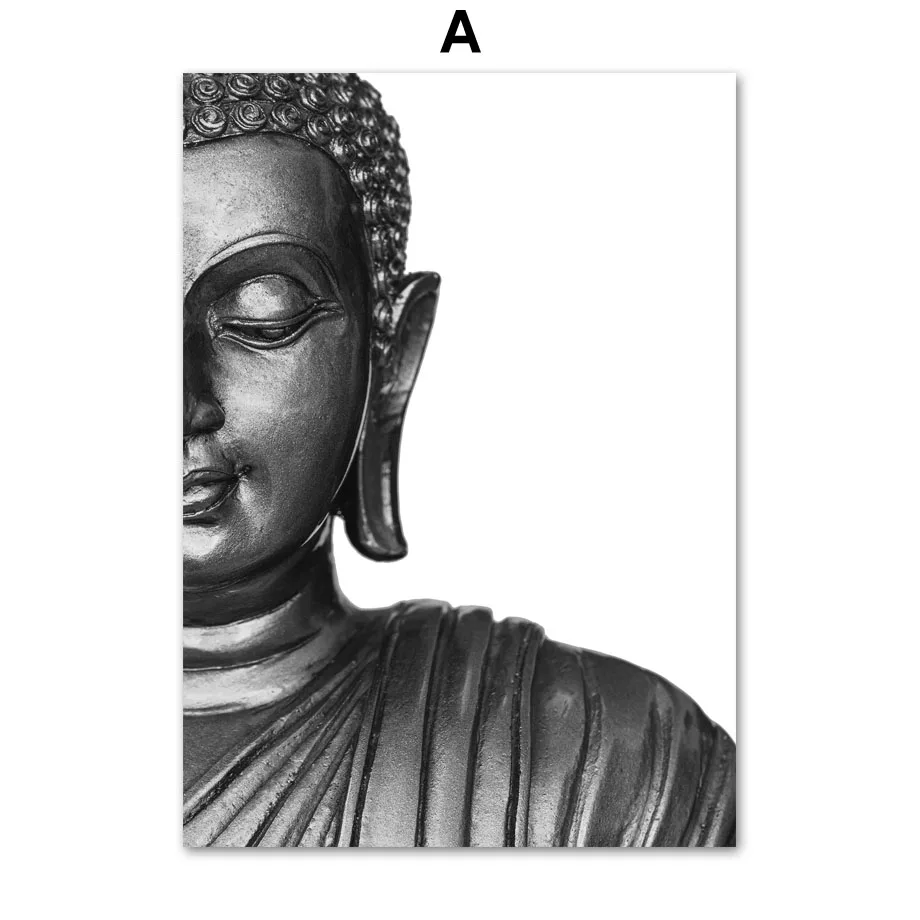 Wall-Art-Canvas-Painting-Statue-Buddha-Shakyamuni-Black-White-Nordic-Posters-And-Prints-Wall-Pictures-For (1)