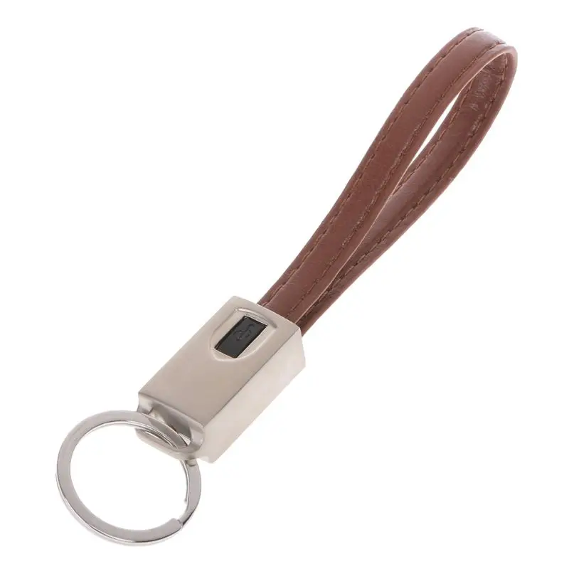 USB адаптер type C быстрое зарядное устройство металлический кабель для передачи данных брелок мини портативный - Цвет: Brown