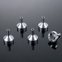 5 pièces Mini entonnoirs métalliques pour le remplissage de petites bouteilles transfert liquide recharge parfum huile essentielle liquide outil de distribution