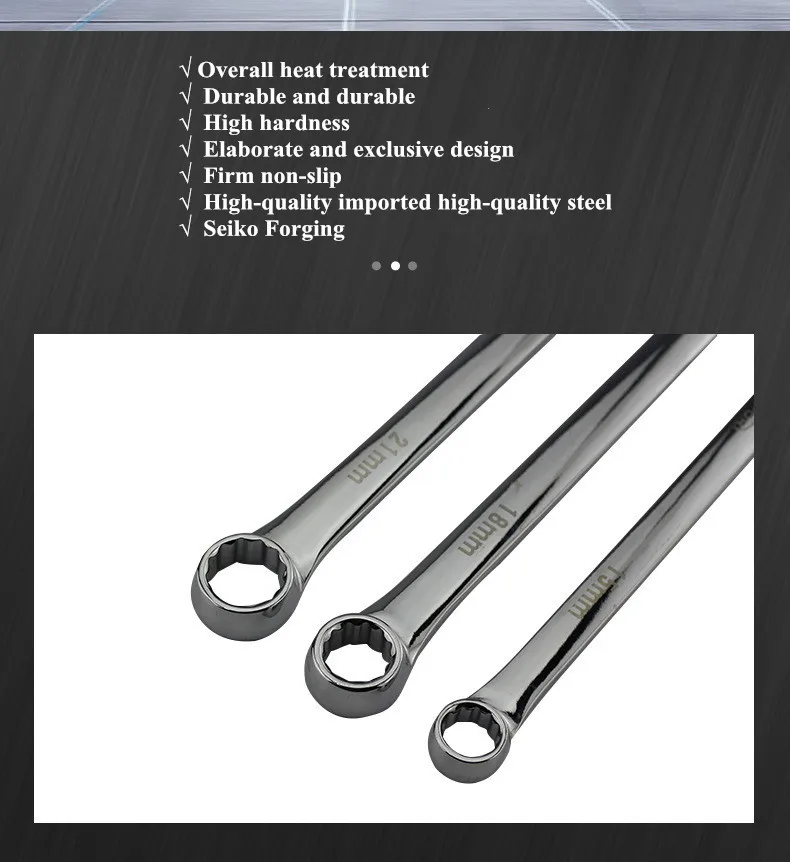 Maintenance FourWheel Alignment Wrench Set,Extralong Flat Double