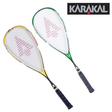 130 г официальный Karakal Углеродные ракетки для сквоша зеленые желтые ракетки для сквоша с ручкой Спортивная ракетка для сквоша из графита SLC