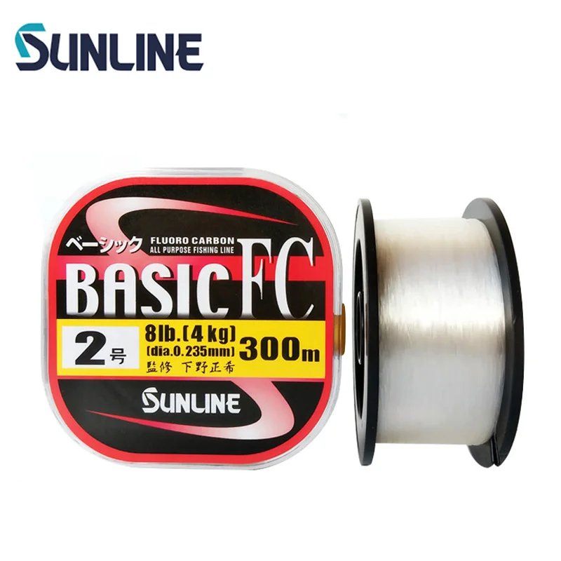 Фторуглеродная леска SUNLINE Basic FC 100% 300/225 метров 2 20 анг. Фунт. для поводка из