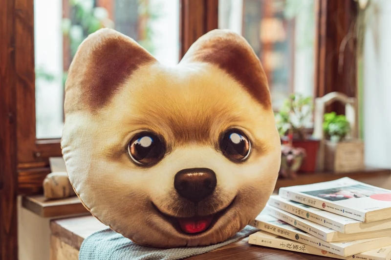 3D моделирование плюшевый Подушка с изображением собак, милая собака поюшевый корги мягкая подушка, детская игрушка, Диван Подушка, украшение дома