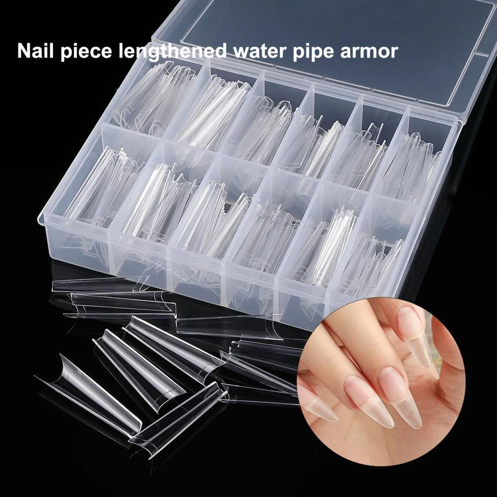 Abs 100pcs 0pcs Delicate False Nail Water Pipe Tips Eco Friendly False Nails Easy To Carry For Salon False Nails Aliexpress