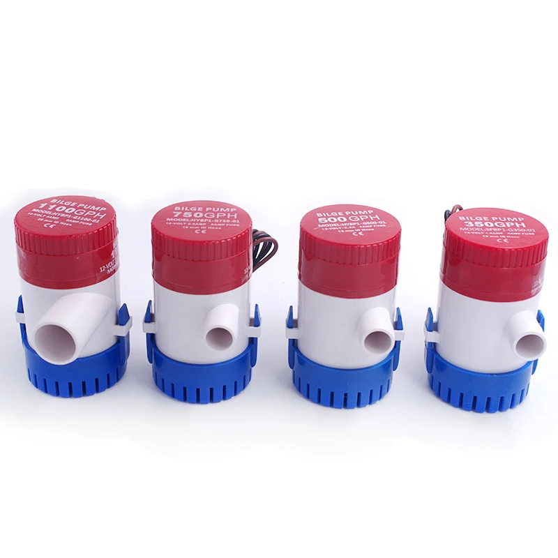 

1pc 12V/24V 12V 350/500/700/1100 GPH Bilge Pump Marine Submersible Water Pump Boat Sump Pump Marine Boat Accessories