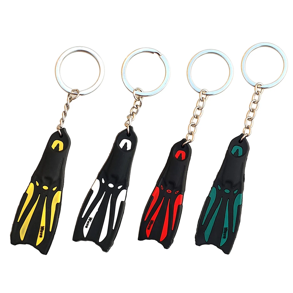 Scuba Flipper Key Chain for Men and Women Keyring for Boat Kayak Surfing Sailing Car Keys and more
