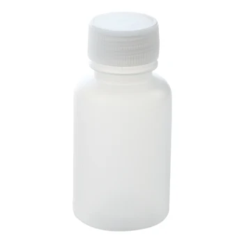 

30ml Clear Plastic Cylinder Shaped Chemical Agent Bottle 5 Pcs
