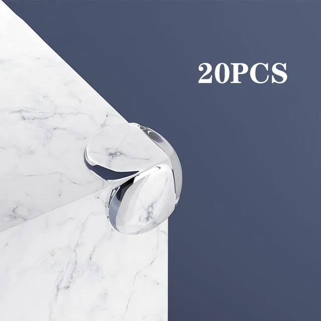 10/20PCS Child Baby Safety Silicone Protector Table Corner Edge Protection Cover Children Anticollision Edge & Guards For Kid spherical 20PCS