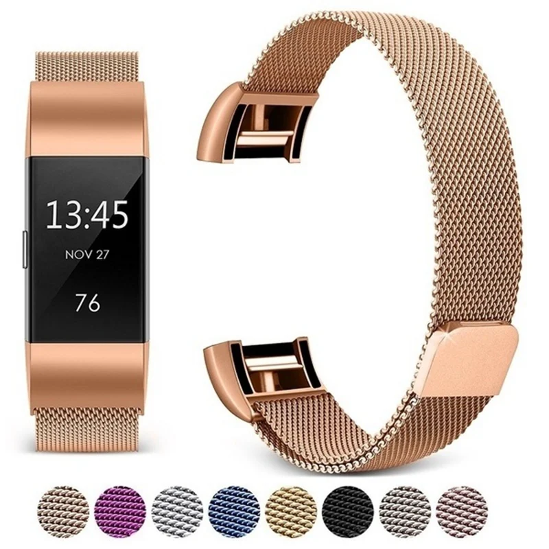 Ремешок для часов с магнитным замком из нержавеющей стали Charge 2/samsung gear S2/S3/apple