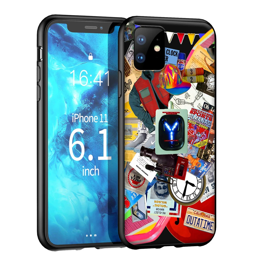 YIMAOC Назад в будущее силиконовый мягкий чехол для iPhone 12 Mini 11 Pro XS Max XR X 8 7 6 6S Plus 5 5S