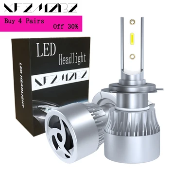 

XFZMZBZ Led AUTO Car Light H7 H11 H1 H4 9005 9006 36w 40w 60w 6000k 3800Lm 6000Lm COB Led Headlight