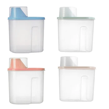 

100% Food Grade Storage Boxes Large Containers Sealed Cans BPA Free Kitchen Tanks for Coarse Cereals Grains 1.9L 4PCS
