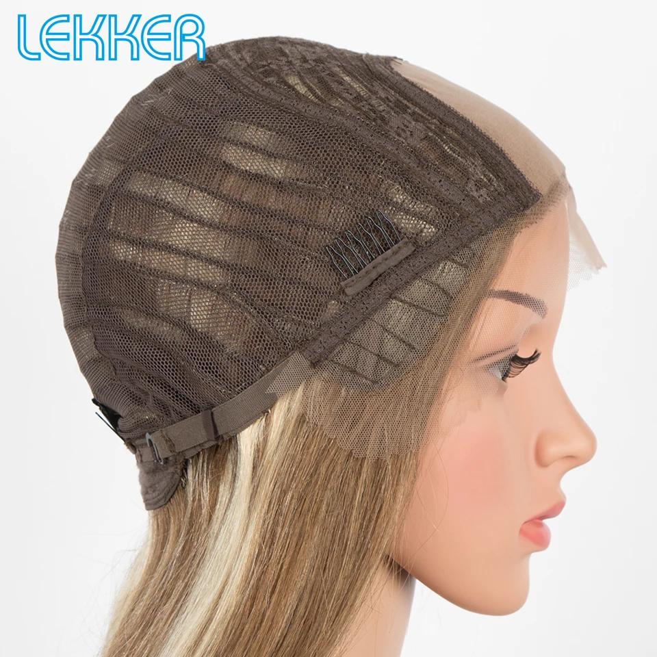 Destaque do Laço Dianteira do Couro Peruca de Cabelo Humano em Linha Reta para as Mulheres Parte Superior Cabeludo Loira Livre Pré Arrancadas Remy Brasileiro Glueless Perucas 4x4 10 High Quality Apliques e perucas
