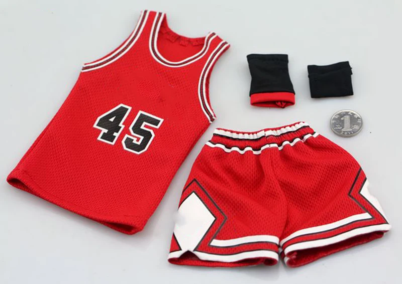 Модель 1/6 года, спортивная баскетбольная звезда Scottie Pippen, Мужская баскетбольная одежда, мужская Трикотажная одежда, набор одежды для 12 дюймов, Мужская фигурка - Цвет: Синий