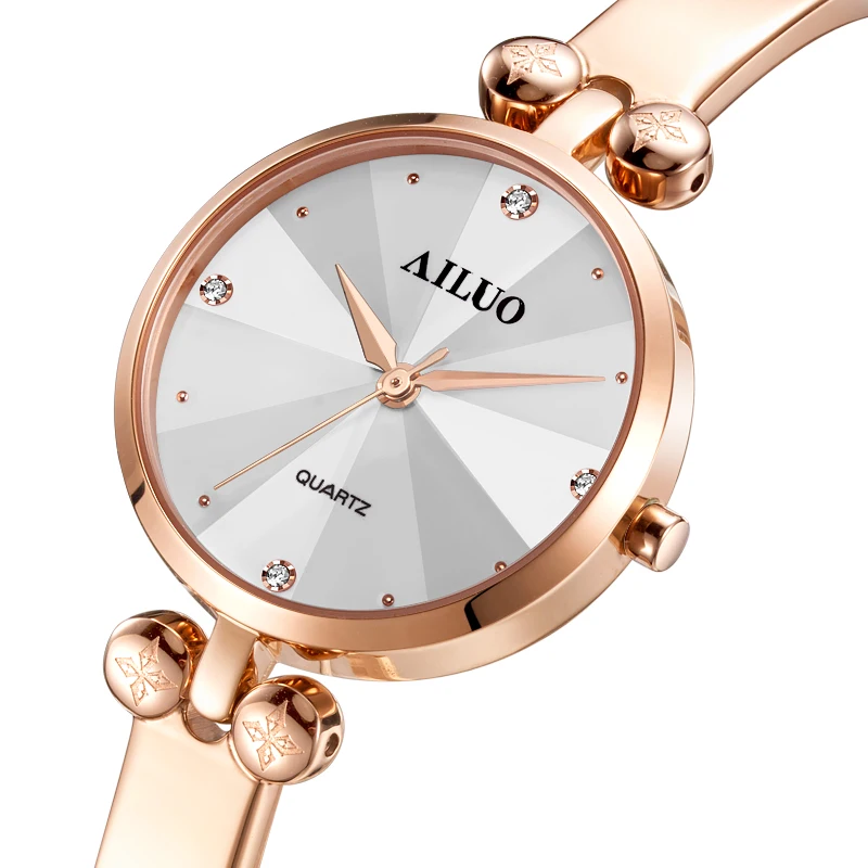 

New Luxury Brand France AILUO Women's Watches Quartz Movement reloj mujer Sapphire Waterproof Diamond Bracelet Clock A7611