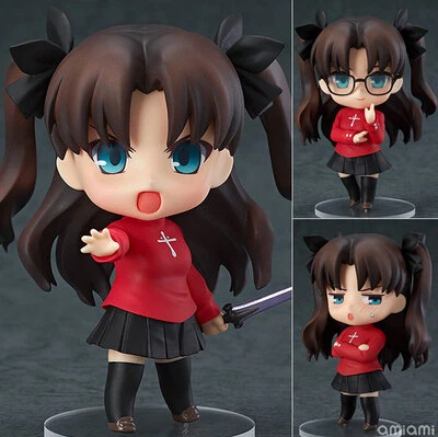 

10cm Fate stay night Tohsaka Rin The Holy Grail War Fate/zero Saber action figure toy Christmas gift collectors