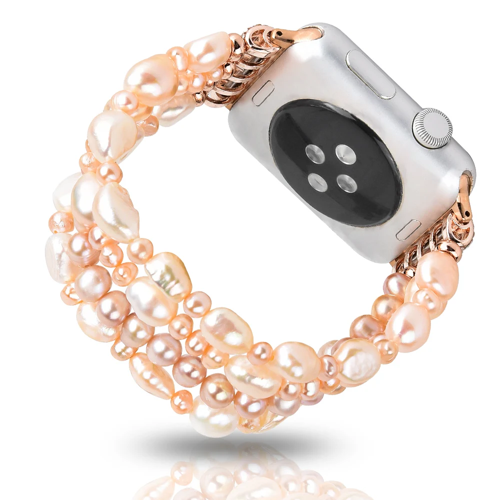 Высококачественный ремешок для часов Apple Watch 5 4 3 2 1 ремешок 44 мм 40 мм 42 мм 38 мм изысканный женский сменный Браслет для iWatch