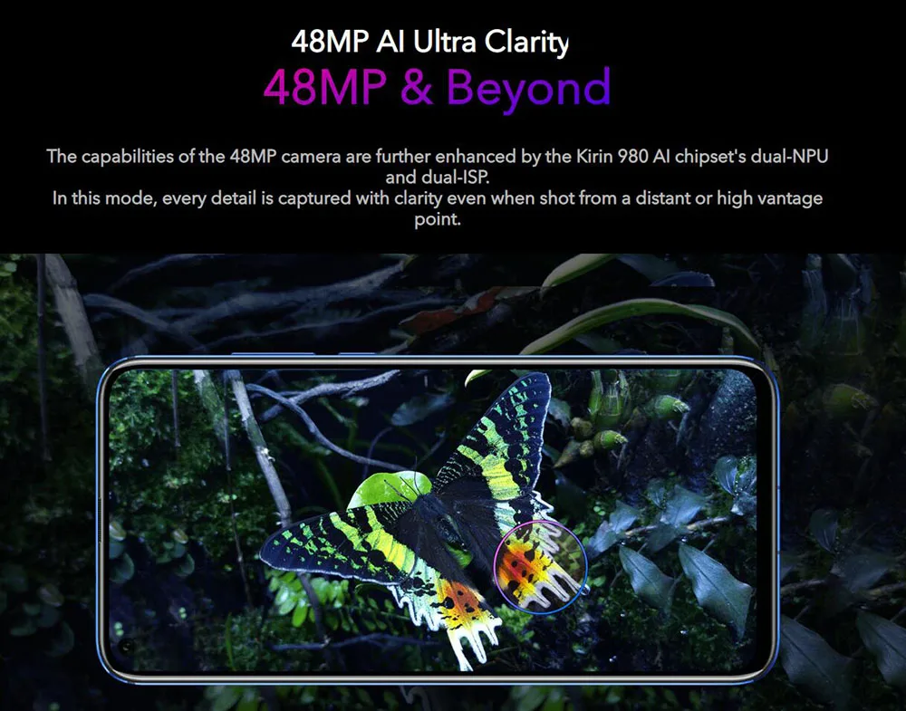 DHL Быстрая Honor V20 4G LTE мобильный телефон Kirin 980 Android 9,0 6," ips 2310X1080 8 Гб ram 256 ГБ rom МП NFC