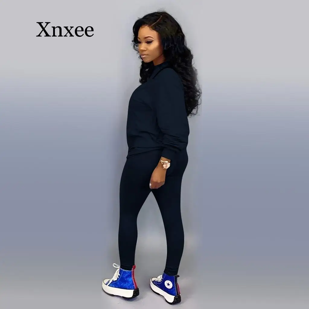 Promo Two Piece Set Tracksuit Women Fall Festival Clothing Top and Pant