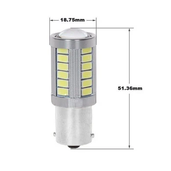 

DRL LED Reversing Light Fog Super bright Replacement Aluminum 5630 33SMD 800LM 12V