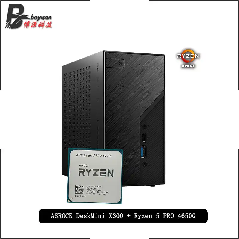 Mini Pc 4650g A300 ミニPC ASRock DeskMini X300 4650G Noctua 32GB