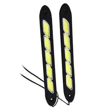 

Vehemo LED DRL Car Fog Light Car Driving Light 12V Flexible White LED Driving Lamp 2Pcs Vehicle Bulb Car Accessories