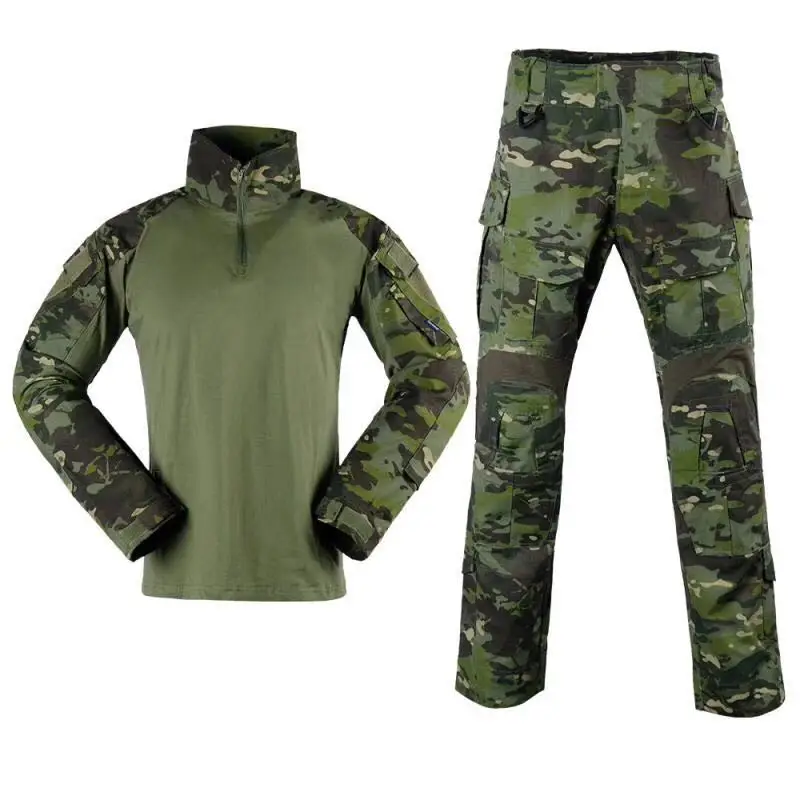 

Tactical G3 Combat Suit Shirt & Pants Knee Pads Update Ver Camo Airsoft CS Military Combat Uniform GEN3 Suit Not Include Pads