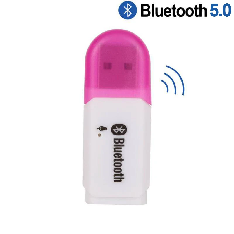 Классический USB Беспроводной адаптер Bluetooth 5,0 беспроводной Mini-USB адаптер аудио стереоресивер автомобильный комплект с микрофоном для ПК