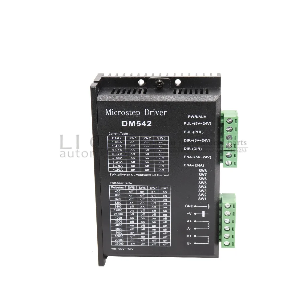 10PCS DM542 24-52 VDc Stepper Motor Controller Leadshine 2-phase Digital Stepper Motor Driver