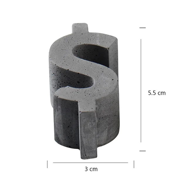 Silicone Cement Mold English Symbols Concrete Stone Wall Handmade Decoration Tool SH0339