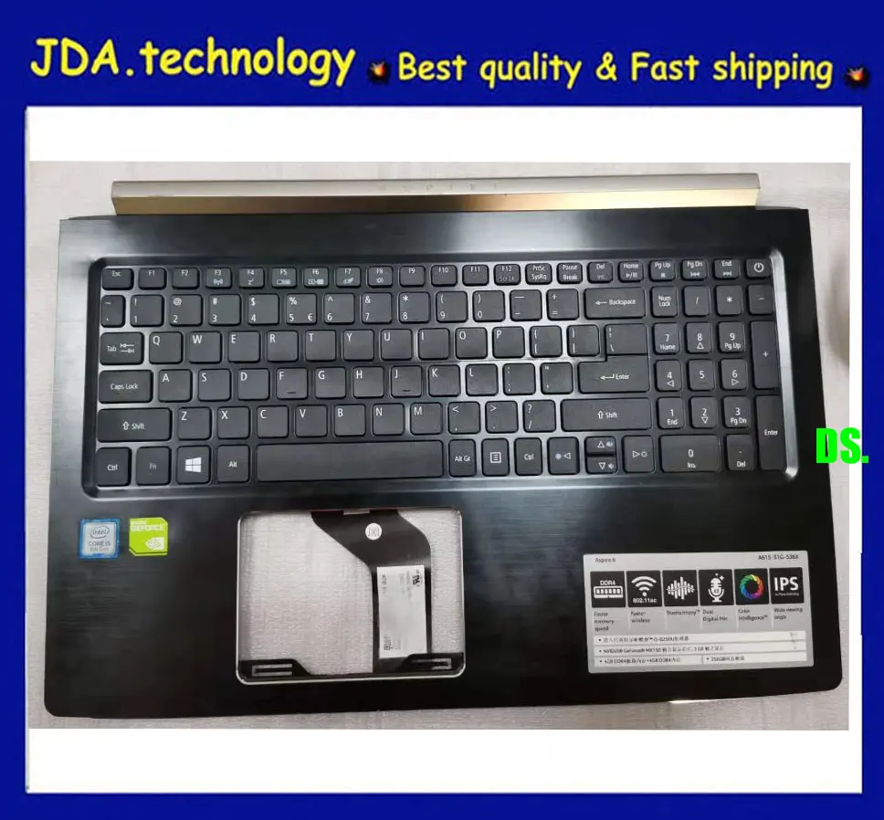 Wellendoff 95% Новинка/ Упор для рук topcase Для acer Aspire 5 A615-51 A615-51G верхняя крышка Клавиатура США с тачпадом
