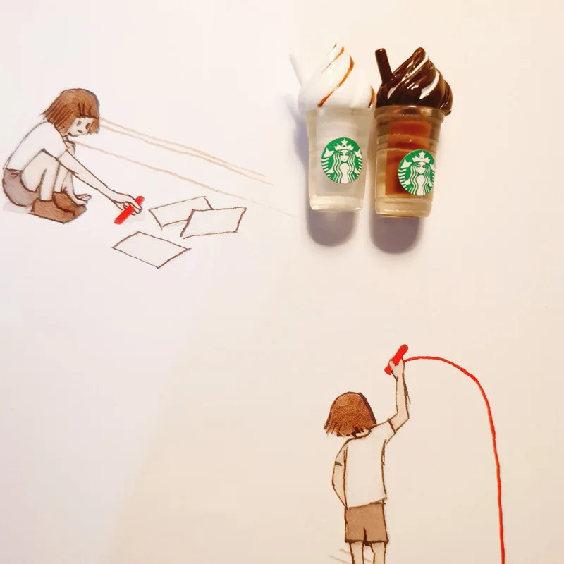 10 шт. Frappuccino/миниатюры искусственные напитки чашки/Искусственные бутылки/Сказочный Садовый Гном/Декор террариума/Декор кукольного дома
