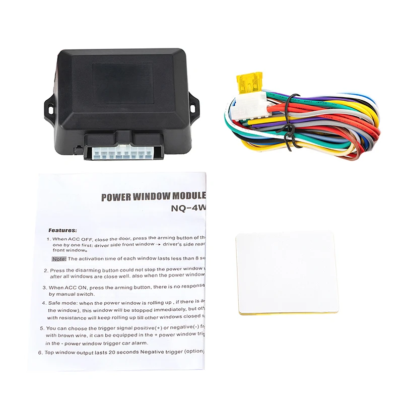 Car Power Window Closer For 4 Doors Auto Intelligent Close Windows Remotely Module Alarm System car window closer module