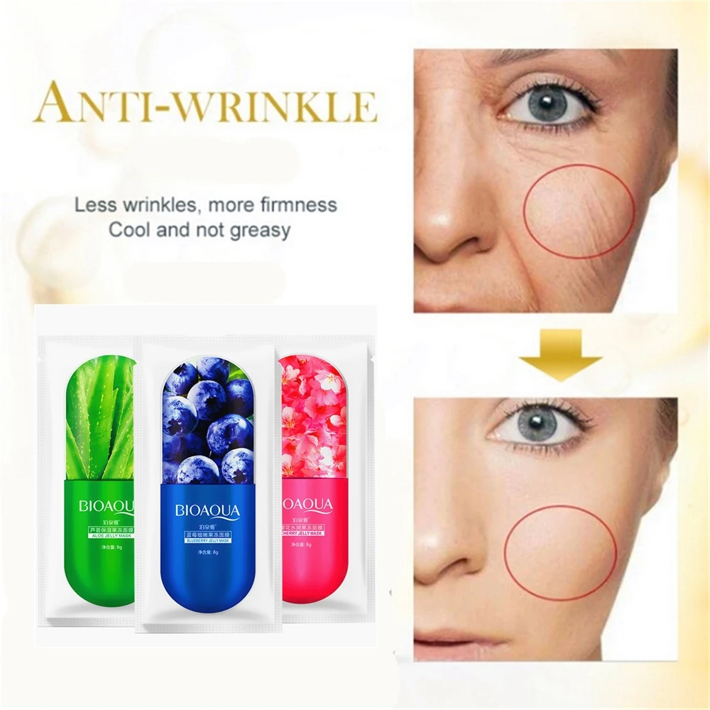 

Face Care Sleep Mask Cream Soothing Aloe Vera Gel Moisturizing Whitening Cream Anti-Acne Face Care Nature Sleep Disposable Mask