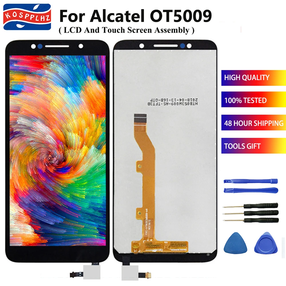 ЖК-дисплей 5 3 дюйма и сенсорный экран для Alcatel 1C 5009D 5009 OT5009 дигитайзер в сборе