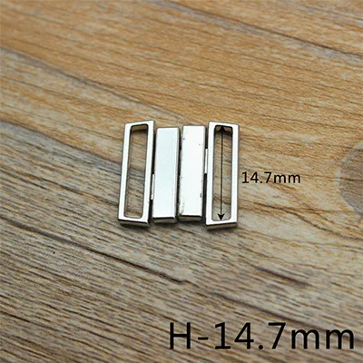 Meetee 30pcs 8.7-25mm Metal Buckle Adjustment Clasp Hook for Underwear Bra Connection Buckle DIY Garment Sewing Accessories