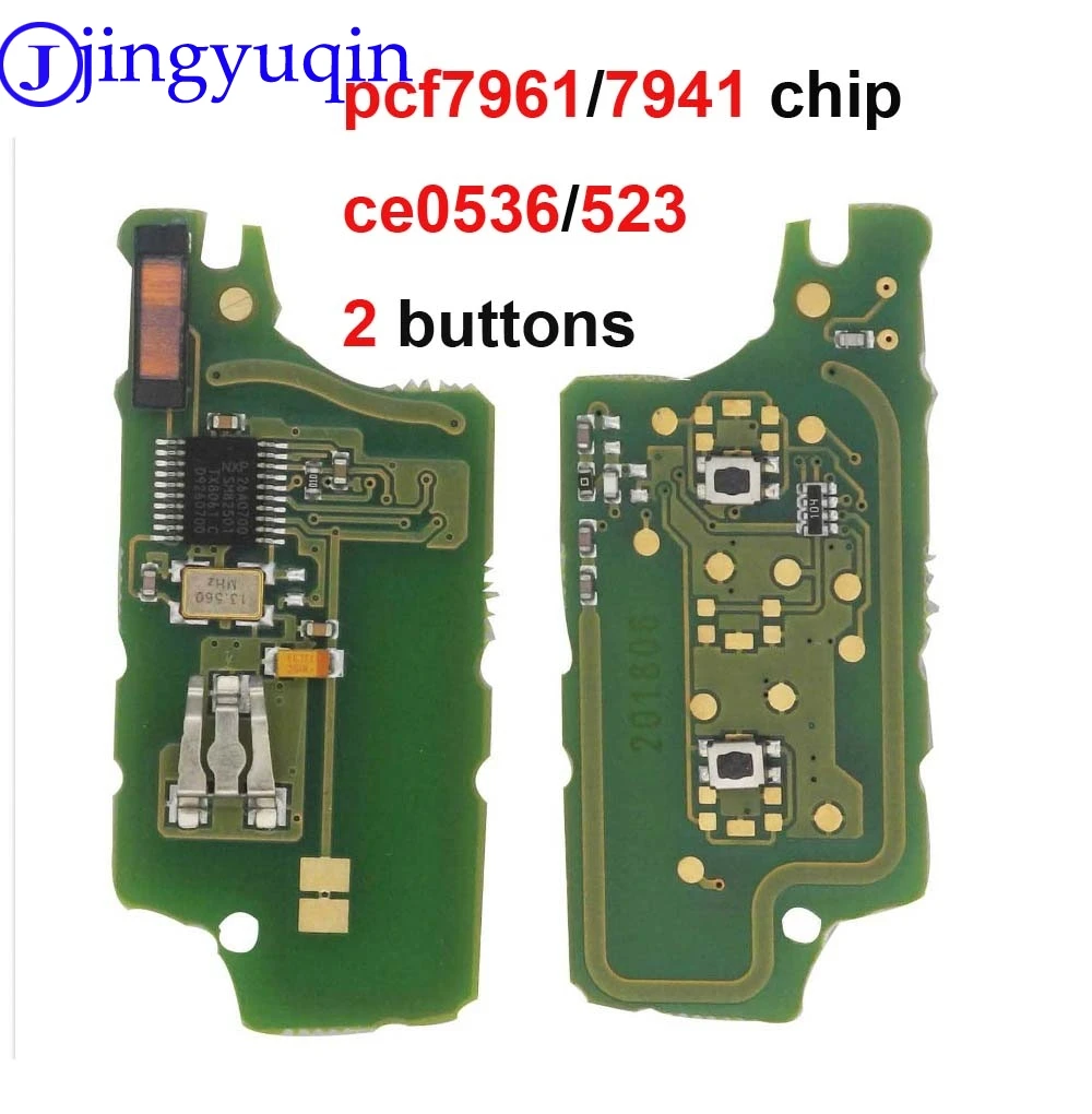 jingyuqin 20PS With 7961/7941 Electronic Board CE0536/523 2B Remote For Peugeot 307 308 408 407 207 Citroen C2 C3 C4 PICASSO