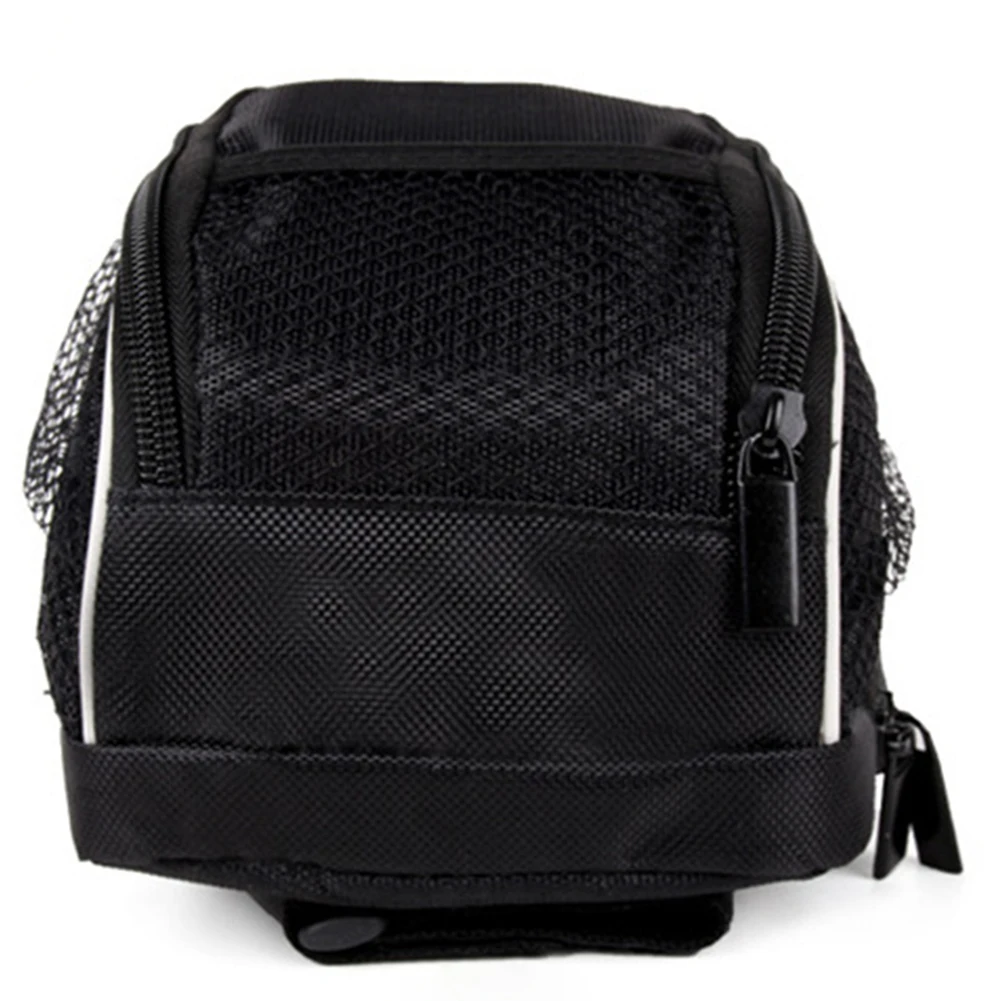 Phone Pouch Wear Resistant Bicycle Bag Storage Outdoor Black Zipper Large Capacity Waterproof Cycling Accessories Durable Holder