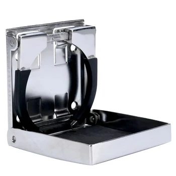

New Adjustable Stainless Steel Sport Folding Drink Cup Holder For Boat/Car /Rv